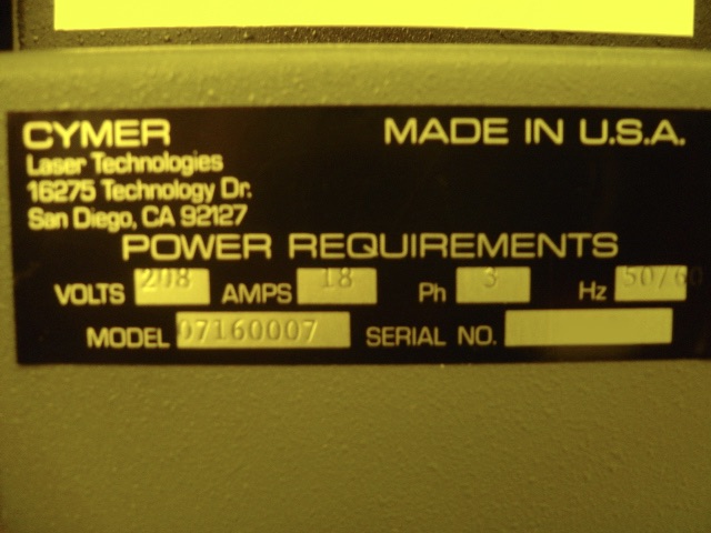 ASML / CYMER ELS-4000