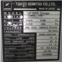 ACCRETECH / TSK UF 3000 OMEGA